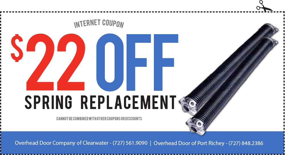 $22 OFF SPRING REPLACEMENT